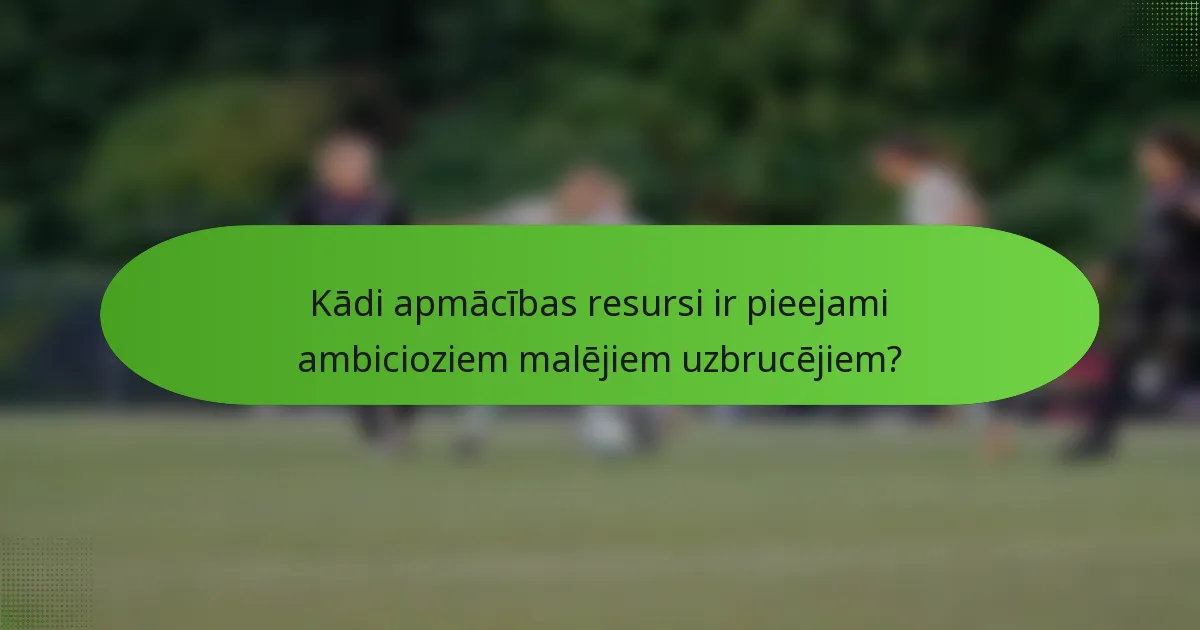 Kādi apmācības resursi ir pieejami ambicioziem malējiem uzbrucējiem?